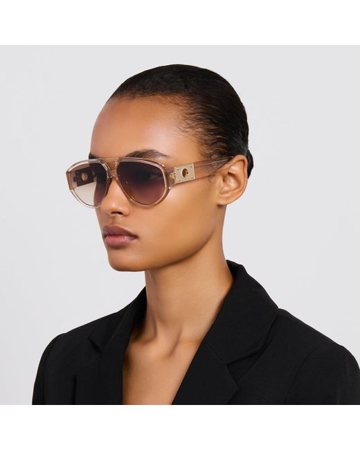 Linda Farrow Brown Portia Sunglasses