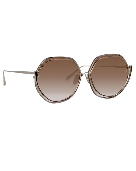 Linda Farrow Brown Aspen Sunglasses