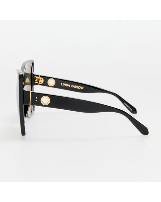 Linda Farrow Black Astra Sunglasses