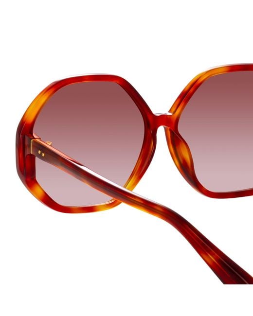 Linda Farrow Brown Paloma Sunglasses