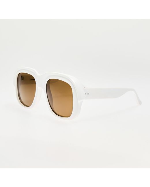 Dries Van Noten Brown Oversize Sunglasses