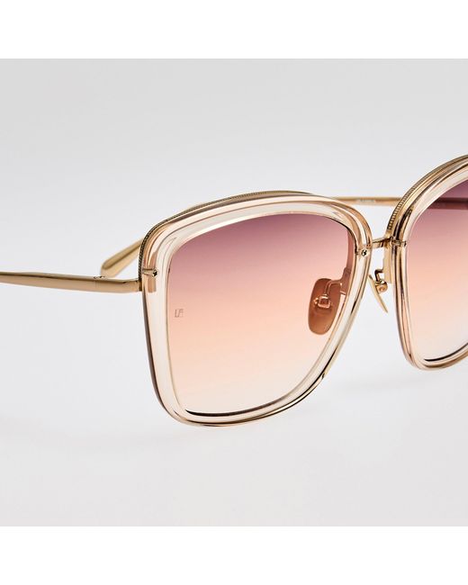 Linda Farrow Pink Anais Sunglasses