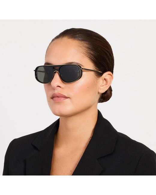 Linda Farrow Brown Calder Sunglasses