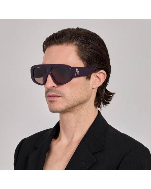 The Attico Purple Milano Sunglasses