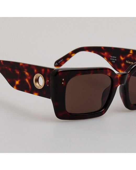 Linda Farrow Brown Nieve Sunglasses