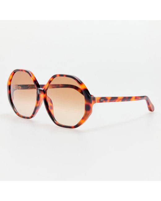 Linda Farrow Brown Paloma Sunglasses