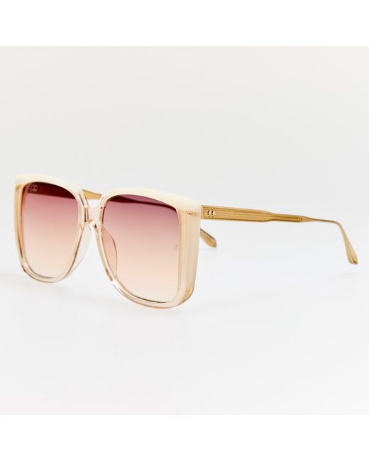 Linda Farrow Pink Helena Sunglasses