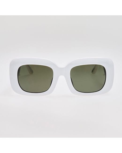 Linda Farrow Green Emmy Sunglasses