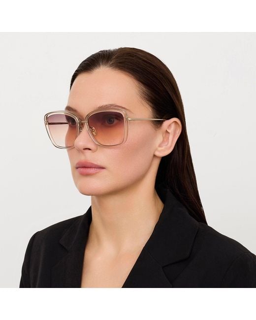 Linda Farrow Pink Anais Sunglasses