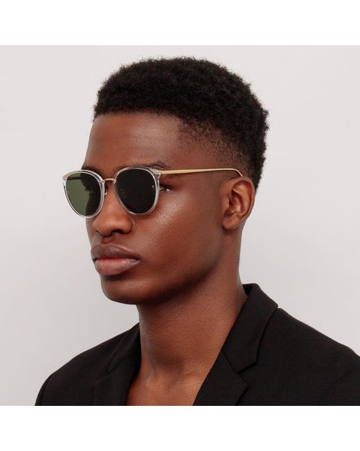 Linda Farrow Brown Men's Calthorpe Sunglasses for men
