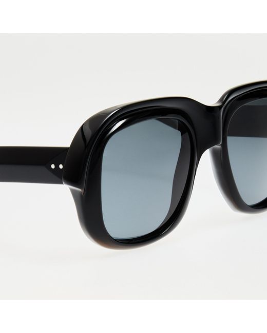 Dries Van Noten Black Oversize Sunglasses
