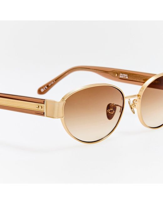 Linda Farrow Brown Sheri Sunglasses
