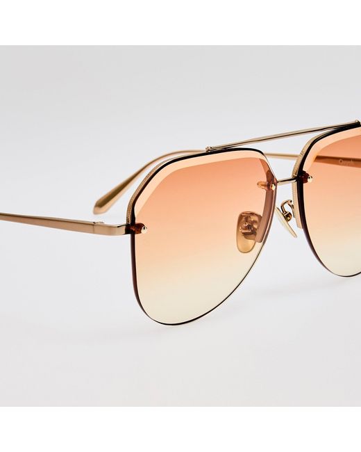 Linda Farrow Brown Quynh Sunglasses