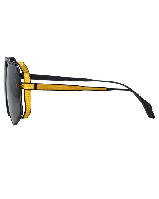 Linda Farrow Black Amar Sunglasses