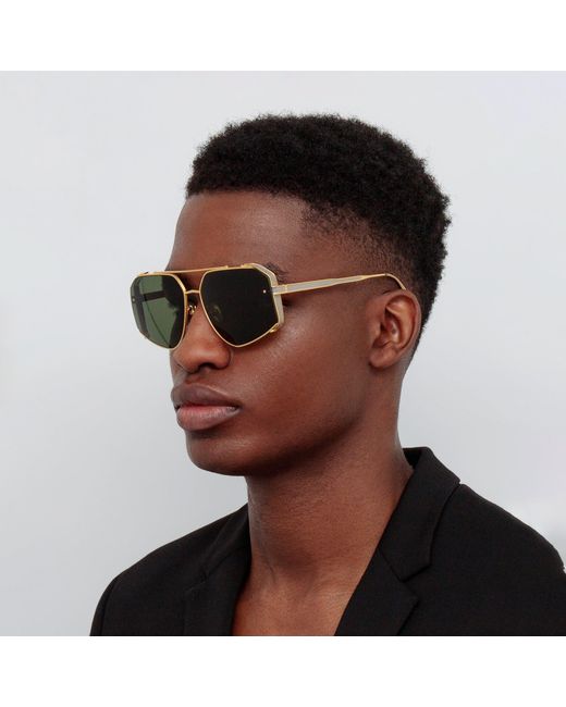 Linda Farrow Black Amar Sunglasses