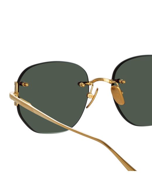Linda Farrow Multicolor Men's Sandor Angular Sunglasses for men