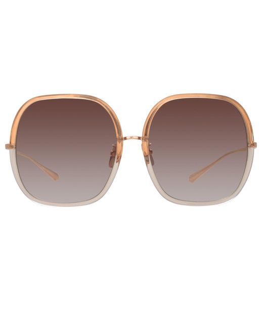 Linda Farrow Brown Celia Sunglasses