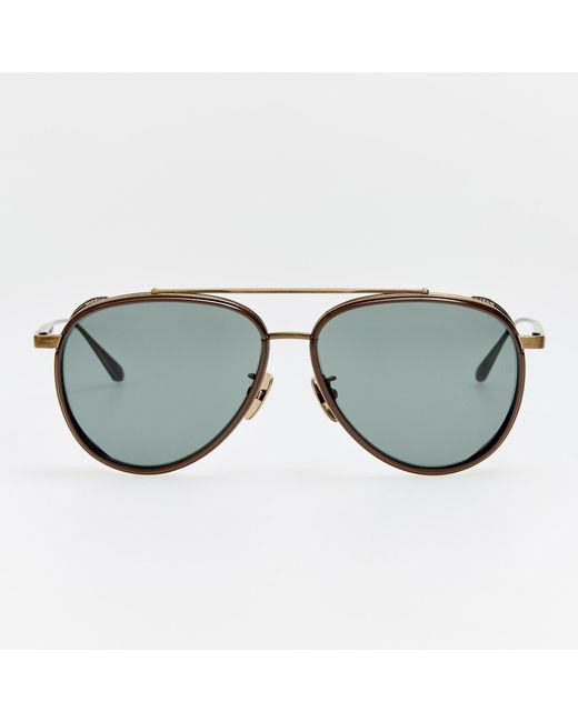 Linda Farrow Brown Cortes Explorer Sunglasses