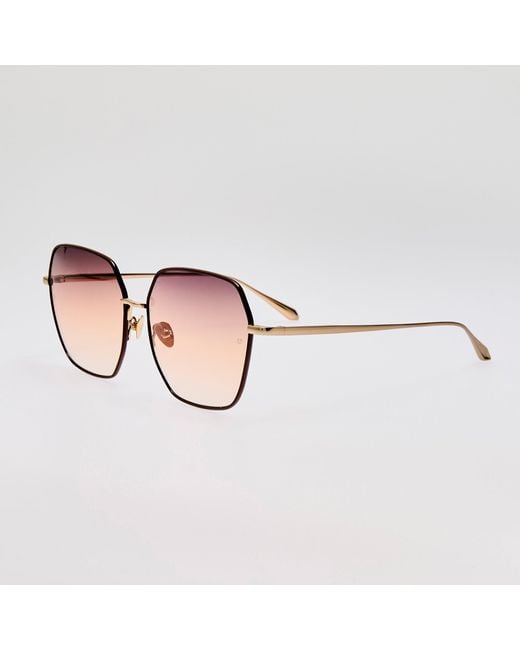 Linda Farrow Brown Darcie Sunglasses