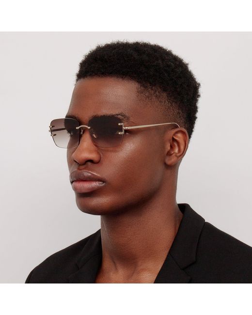 Linda Farrow Black Sasha Sunglasses