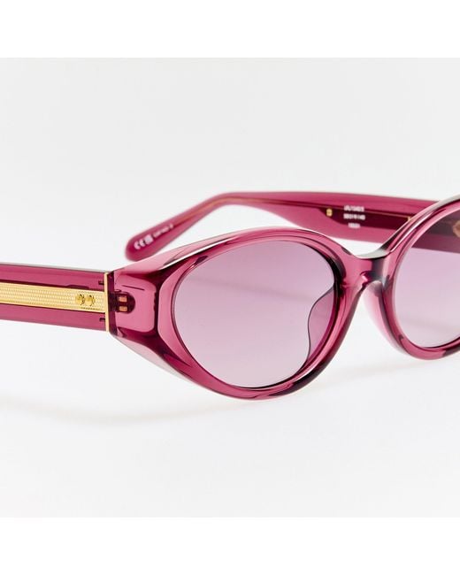 Linda Farrow Pink Lyra Sunglasses