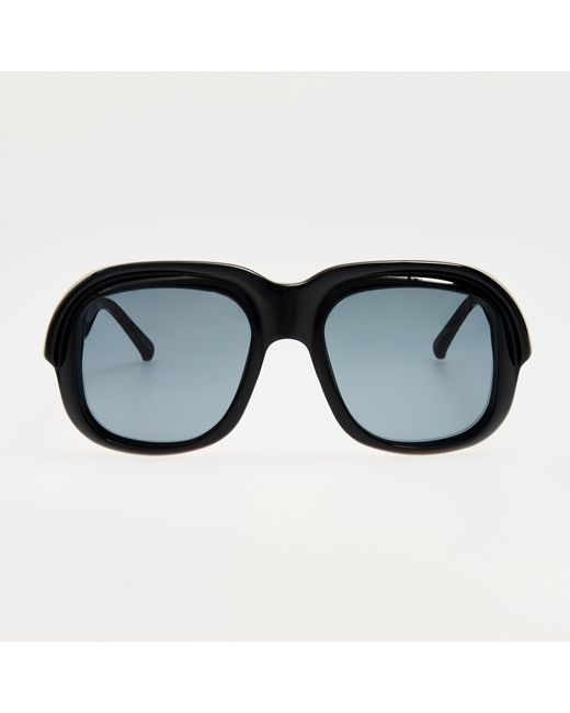 Dries Van Noten Black Oversize Sunglasses