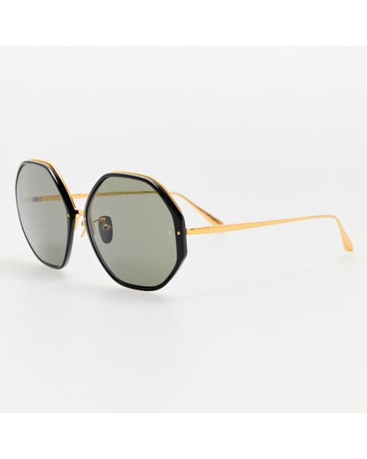 Linda Farrow Black Alona Sunglasses
