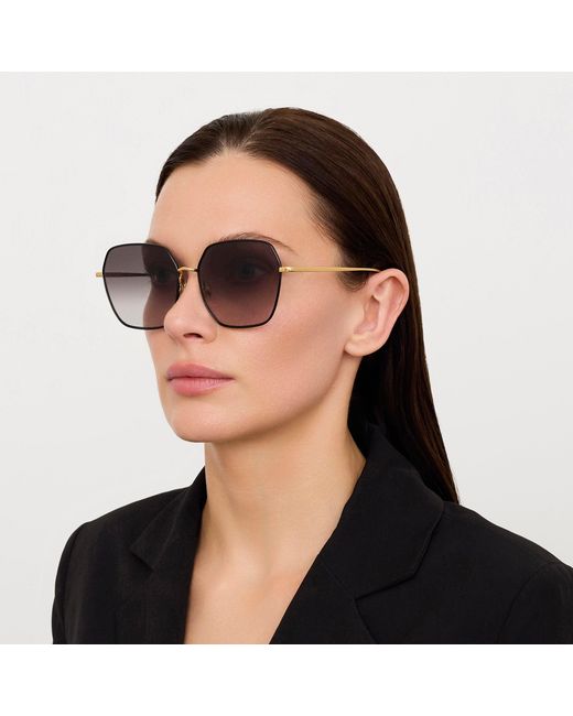 Linda Farrow Brown Darcie Sunglasses