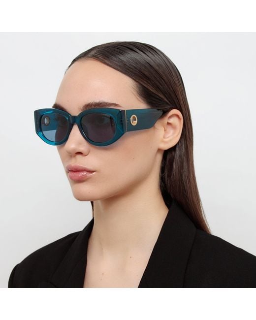 Linda Farrow Black Debbie Sunglasses