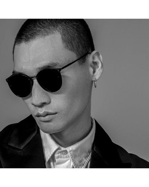 Linda Farrow Black Calthorpe Sunglasses for men