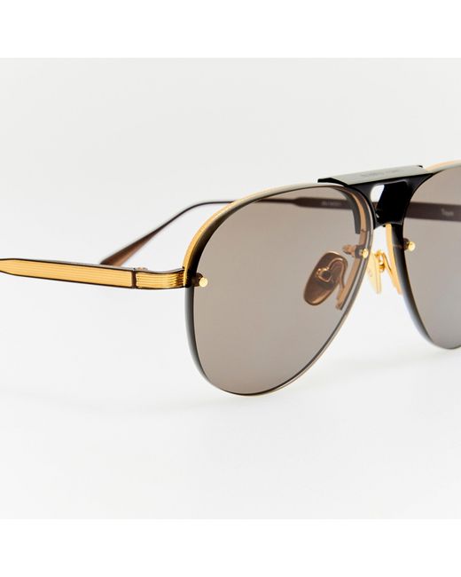 Linda Farrow Brown Taya Sunglasses
