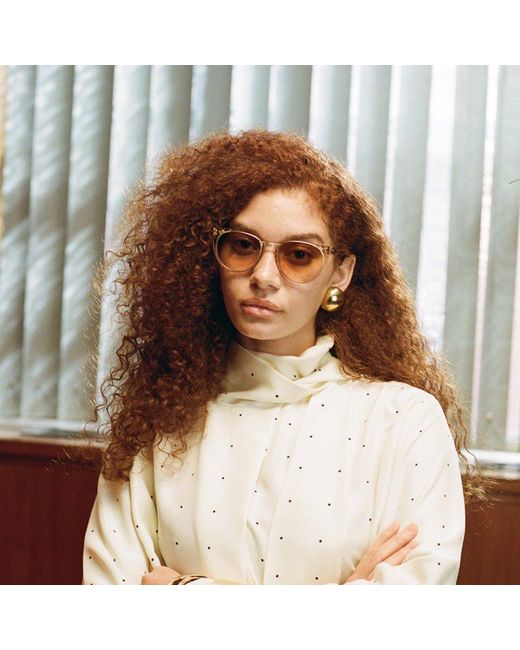Linda Farrow Brown Iris Sunglasses