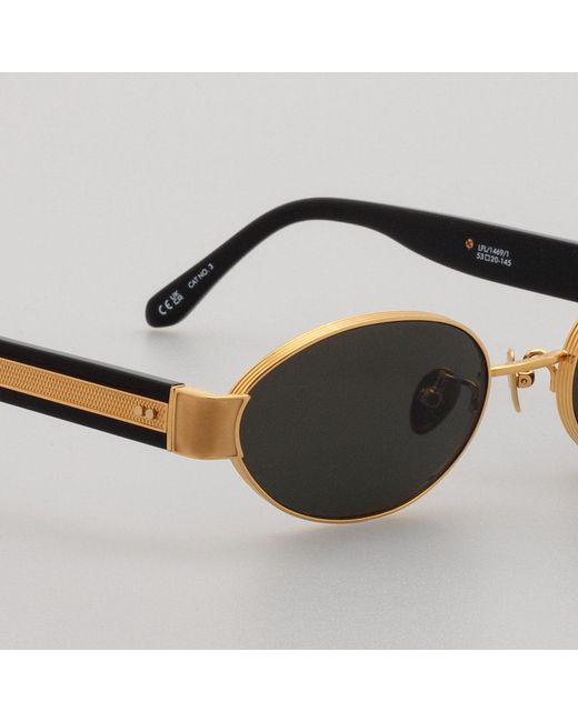 Linda Farrow Black Sadie Sunglasses