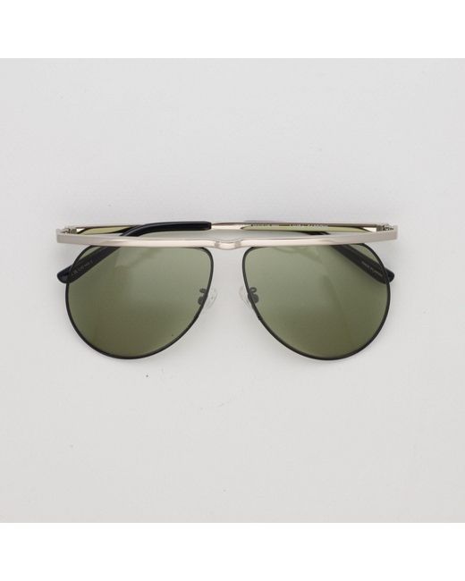 The Attico Green Mina Aviator Sunglasses