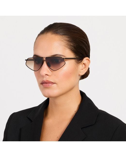 Linda Farrow Brown Tarian Sunglasses