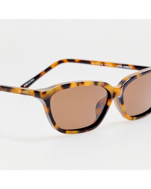 The Attico Brown Libby Sunglasses