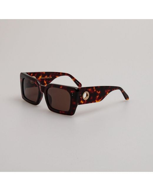 Linda Farrow Brown Nieve Sunglasses