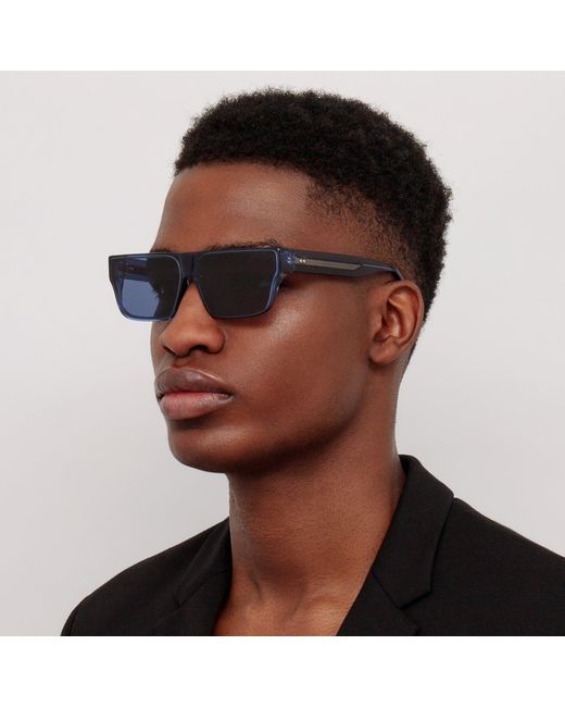 Linda Farrow Blue Brady Sunglasses
