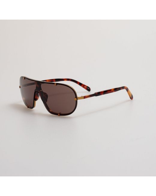 Dries Van Noten Brown Aviator Sunglasses