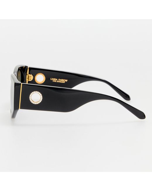 Linda Farrow Brown Debbie Sunglasses