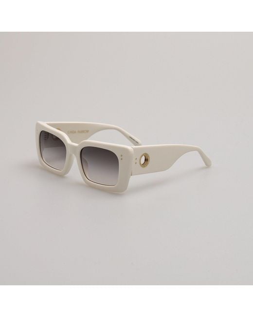 Linda Farrow Black Nieve Sunglasses