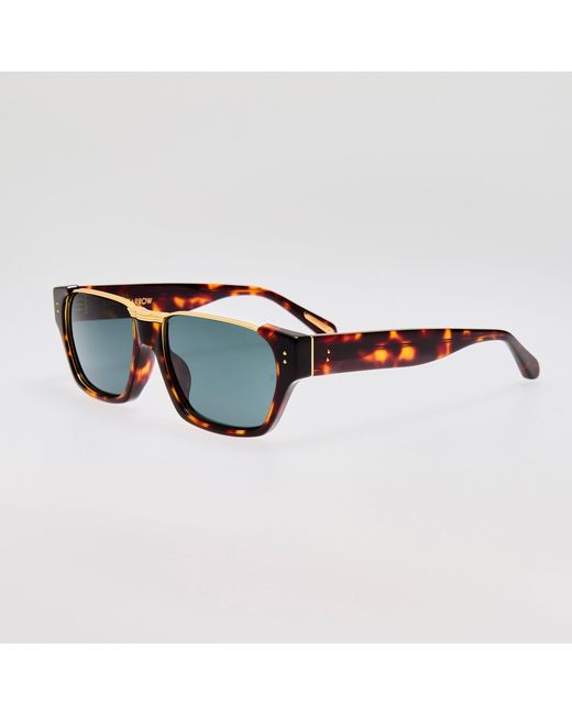 Linda Farrow Blue Marcel Sunglasses