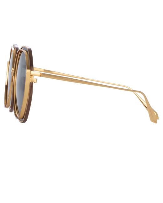 Linda Farrow Brown Aspen Sunglasses