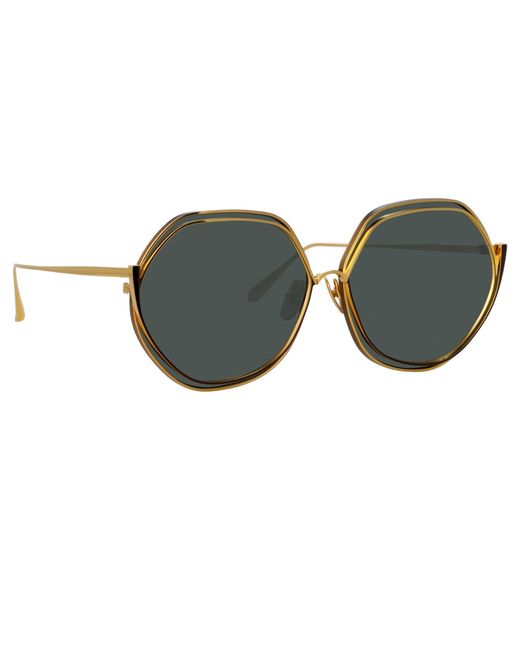 Linda Farrow Brown Aspen Sunglasses