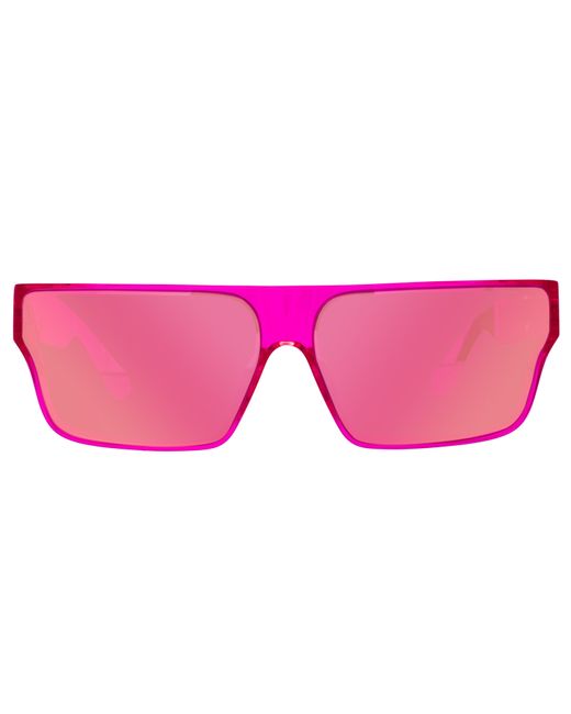 Linda Farrow Pink Brady Flat Top Sunglasses