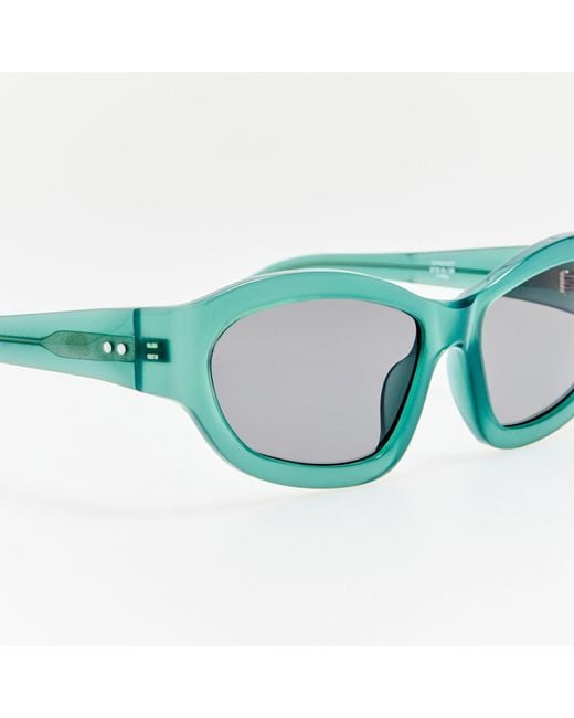 Dries Van Noten Blue Wrap Sunglasses