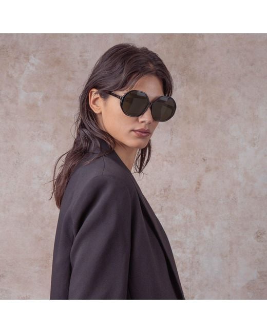 Linda Farrow Brown Paloma Sunglasses
