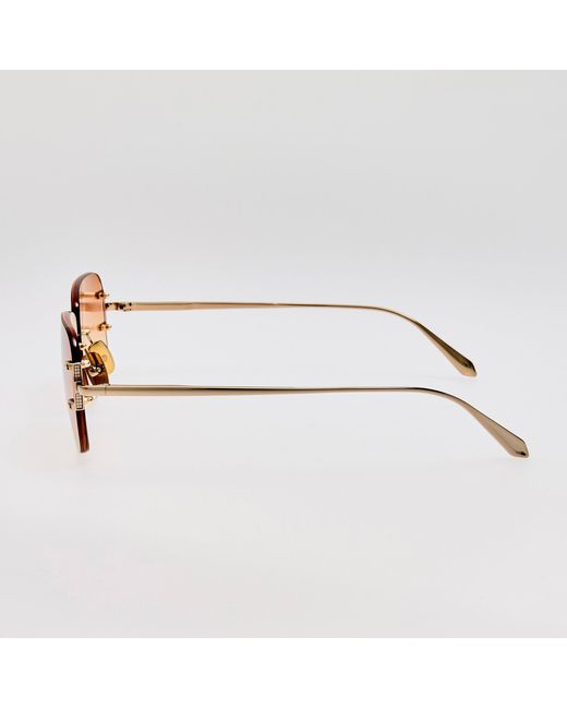 Linda Farrow Brown Sasha Sunglasses