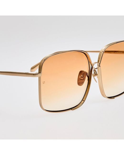 Linda Farrow Brown Genevieve Sunglasses