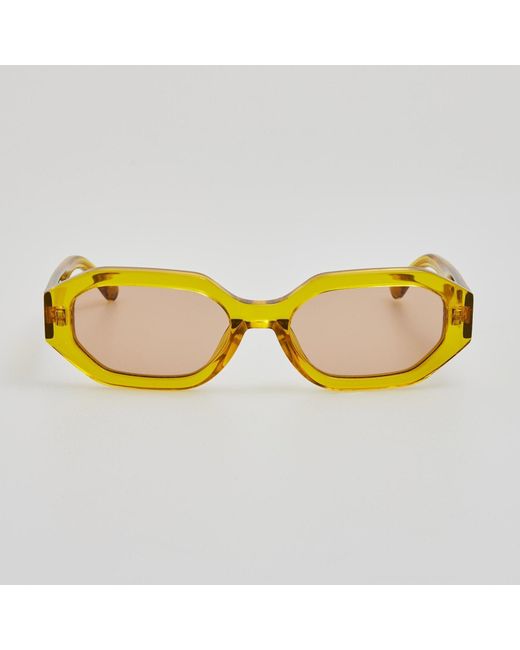 The Attico Yellow Irene Sunglasses